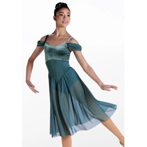 Weissman Showtime | The Skaters Waltz Ballet Dress Dance Costume Green, Size SA